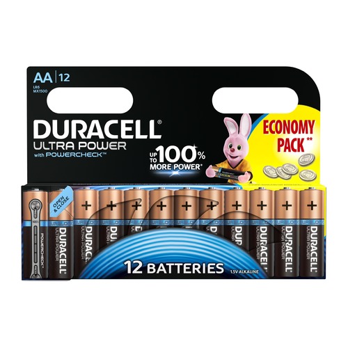 AA Батарейка DURACELL Ultra Power LR6-12BL MX1500, 12 шт.