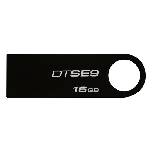 Флешка USB KINGSTON DataTraveler SE9 16Гб, USB2.0, черный [dtse9h/16gb]