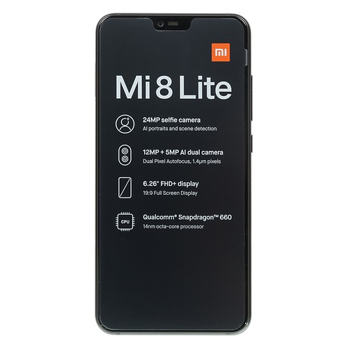 Смартфон XIAOMI Mi 8 Lite 64Gb, черный