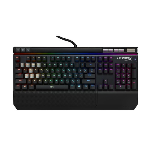 Клавиатура HYPERX Alloy Elite RGB CherryMX Blue, USB, черный [hx-kb2bl2-ru/r1]