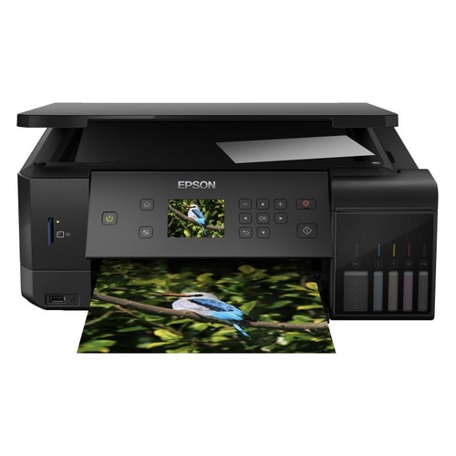 МФУ струйный EPSON L7160, A4, цветной, струйный, черный [c11cg15404]