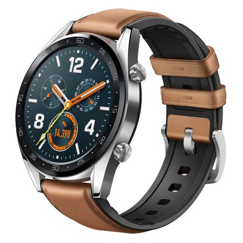 Смарт-часы HUAWEI Watch GT Classic FTN-B19, 1.4", серый / коричневый [55023210]