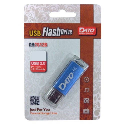 Флешка USB DATO DS7012 8Гб, USB2.0, синий [ds7012b-08g]