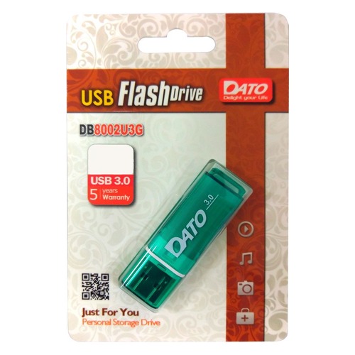 Флешка USB DATO DB8002U3 32Гб, USB3.0, зеленый [db8002u3g-32g]