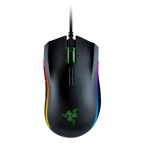 Мышь RAZER Mamba Elite, игровая, оптическая, проводная, USB, черный [rz01-02560100-r3m1]