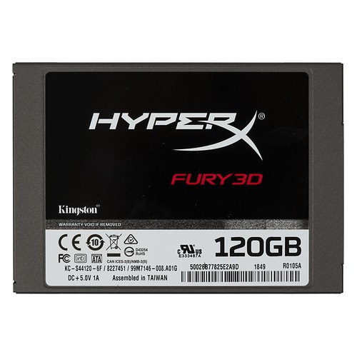 SSD накопитель KINGSTON Fury 3D KC-S44120-6F 120Гб, 2.5", SATA III