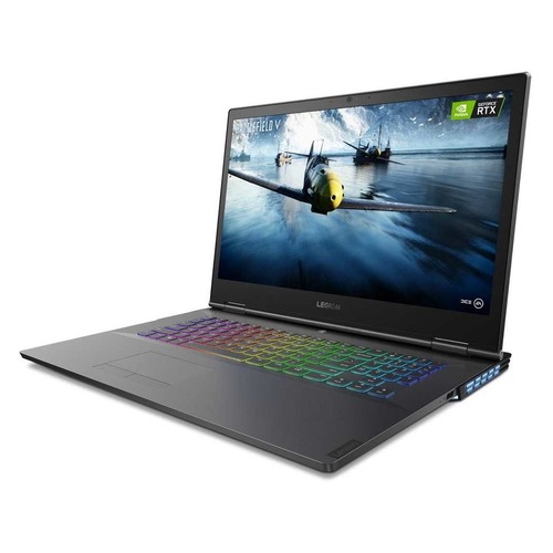 Ноутбук LENOVO Legion Y740-17ICHg, 17.3", IPS, Intel Core i7 8750H 2.2ГГц, 32Гб, 1000Гб, 512Гб SSD, nVidia GeForce RTX 2080 MAX Q - 8192 Мб, Windows 10, 81HH000TRU, черный