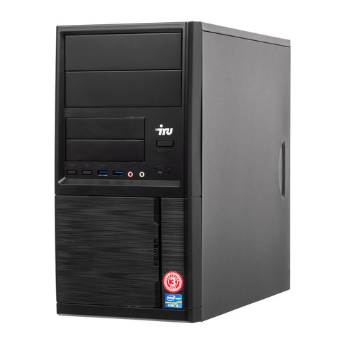 Компьютер IRU Office 315, Intel Core i3 8100, DDR4 4Гб, 120Гб(SSD), Intel UHD Graphics 630, Free DOS, черный [1119785]