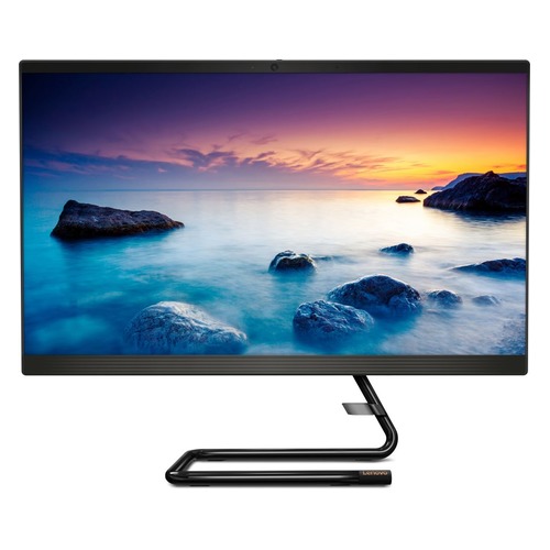 Моноблок LENOVO IdeaCentre A340-24IWL, 23.8", Intel Pentium Gold 5405U, 4Гб, 1000Гб, Intel UHD Graphics 610, DVD-RW, noOS, черный [f0e8000hrk]