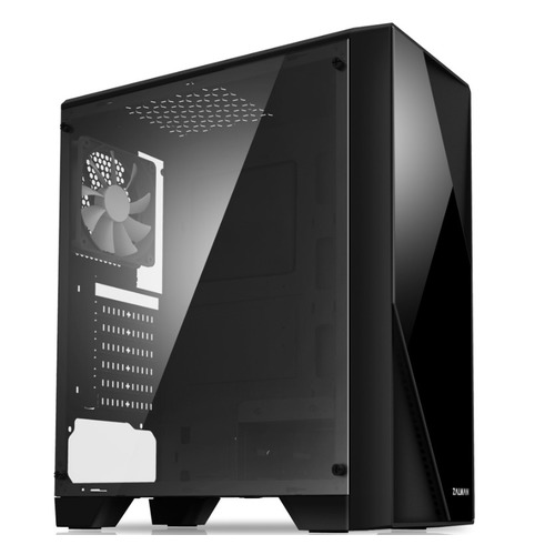 Корпус ATX ZALMAN S1, Midi-Tower, без БП, черный