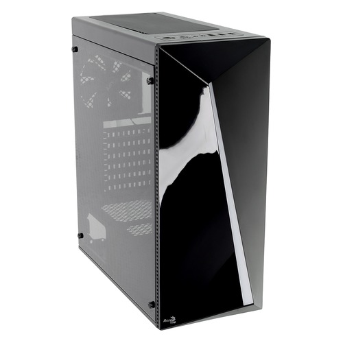 Корпус ATX AEROCOOL Shard A-BK-v, Midi-Tower, без БП, черный