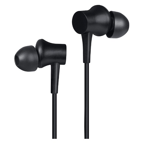 Наушники с микрофоном XIAOMI Mi Earphones Basic, 3.5 мм, вкладыши, черный [zbw4441gl]