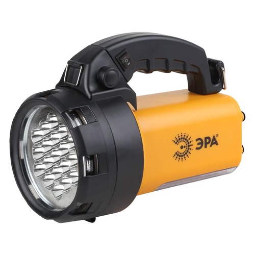 Аккумуляторный фонарь ЭРА PA-601, черный / оранжевый, 3.05Вт [б0031036]