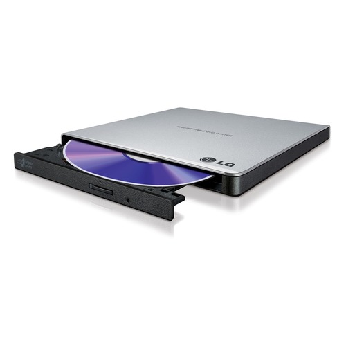 Оптический привод DVD-RW LG GP57ES40, внешний, USB, серебристый, OEM