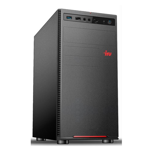 Компьютер IRU Home 224, AMD Athlon 200GE, DDR4 4Гб, 500Гб, AMD Radeon Vega 3, Windows 10 Home, черный [1122571]