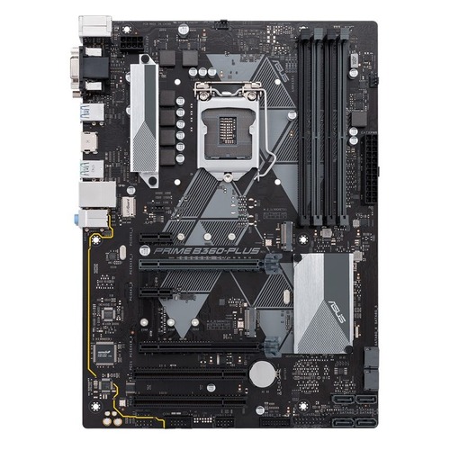 Материнская плата ASUS PRIME B360-PLUS/CSM, LGA 1151v2, Intel B360, ATX, Ret