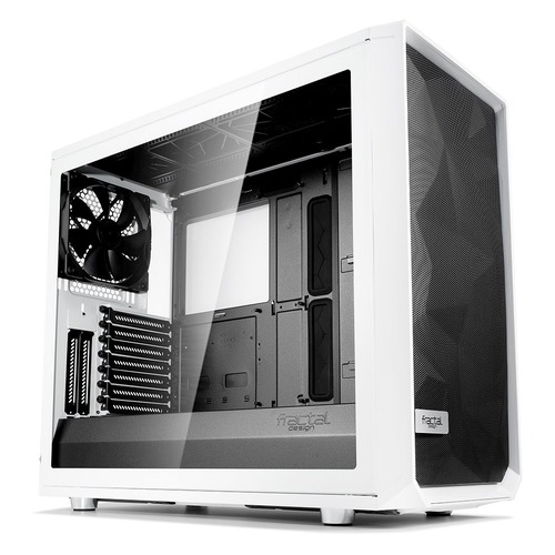 Корпус E-ATX FRACTAL DESIGN Meshify S2 White TG, Midi-Tower, без БП, белый