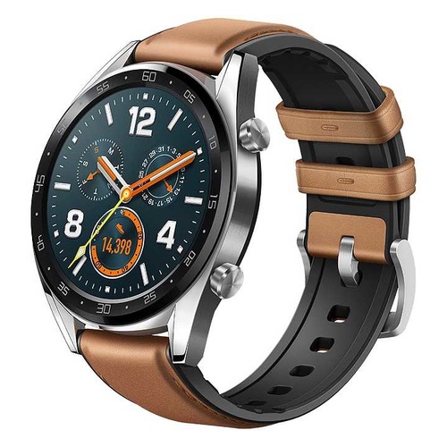 Смарт-часы HUAWEI Watch GT Sport FTN-B19, 46.5мм, 1.4", серый / черный [55023251]