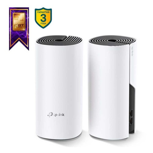 Бесшовный Mesh роутер TP-LINK Deco M4, белый, 2 шт. в комплекте [deco m4(2-pack)]