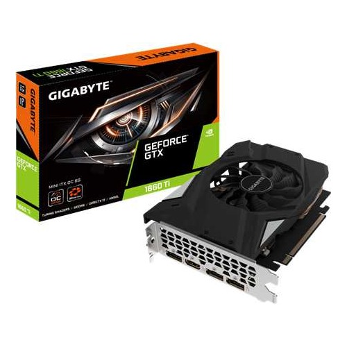 Видеокарта GIGABYTE nVidia GeForce GTX 1660TI , GV-N166TIXOC-6GD, 6Гб, GDDR6, OC, Ret