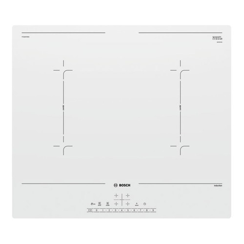 Индукционная варочная панель BOSCH PVQ612FC5E, индукционная, независимая, белый