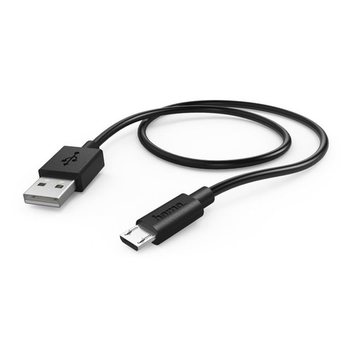 Кабель HAMA micro USB B (m), USB A(m), 0.6м, черный [00178328]