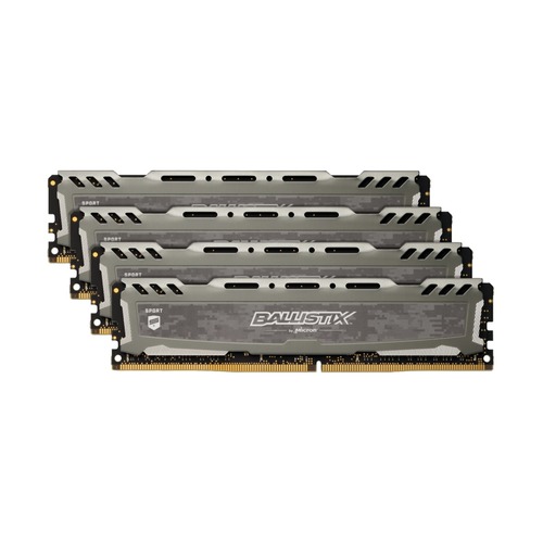 Модуль памяти CRUCIAL Ballistix Sport LT BLS4K8G4D30AESBK DDR4 - 4x 8Гб 3000, DIMM, Ret