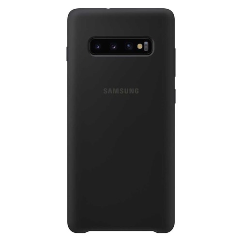 Чехол (клип-кейс) SAMSUNG Silicone Cover, для Samsung Galaxy S10+, черный [ef-pg975tbegru]