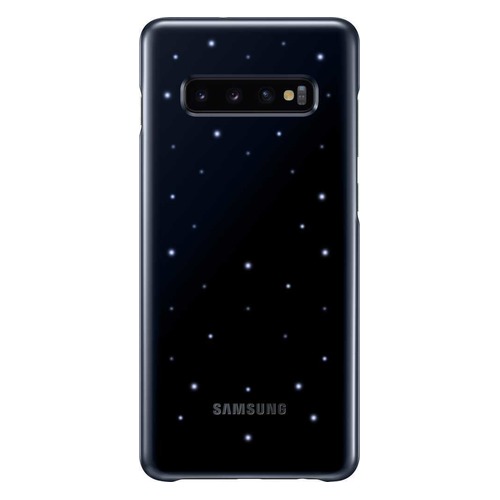 Чехол (клип-кейс) SAMSUNG LED Cover, для Samsung Galaxy S10+, черный [ef-kg975cbegru]