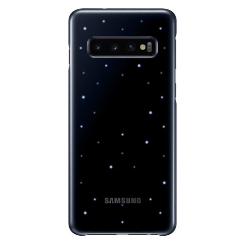 Чехол (клип-кейс) SAMSUNG LED Cover, для Samsung Galaxy S10, черный [ef-kg973cbegru]