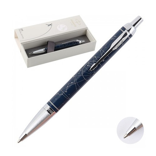 Ручка шариковая Parker IM Premium SE K325 (2074150) Midnight astral M черные чернила подар.кор.