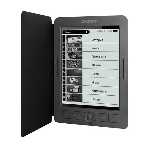 Электронная книга DIGMA E656 Cover, 6", темно-серый