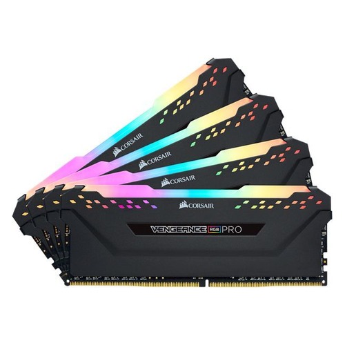 Модуль памяти CORSAIR Vengeance RGB Pro CMW64GX4M4C3200C16 DDR4 - 4x 16Гб 3200, DIMM, Ret