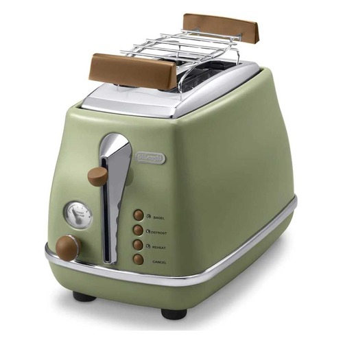 Тостер DELONGHI CTOV 2103.GR, зеленый [0176129062]