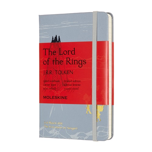 Блокнот Moleskine LE LORD OF THE RINGS Pocket 90x140мм 192стр. линейка серый Isengard