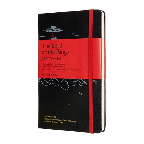 Блокнот Moleskine LE LORD OF THE RINGS Large 130х210мм 240стр. линейка черный Mt. Doom