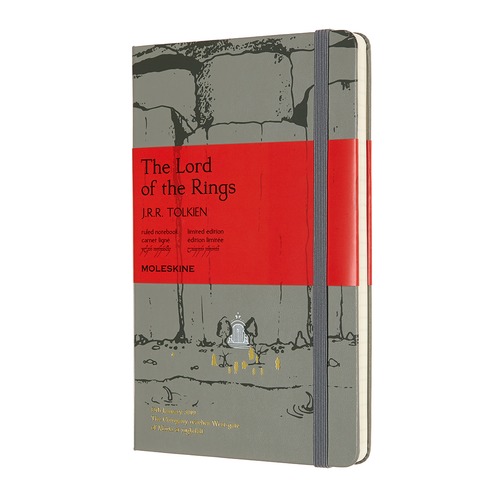 Блокнот Moleskine LE LORD OF THE RINGS Large 130х210мм 240стр. линейка серый Moria