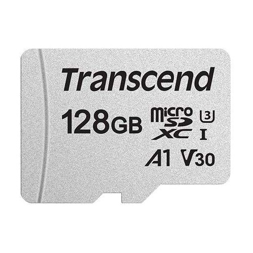Карта памяти microSDXC UHS-I U3 TRANSCEND 128 ГБ, 95 МБ/с, TS128GUSD300S, 1 шт.