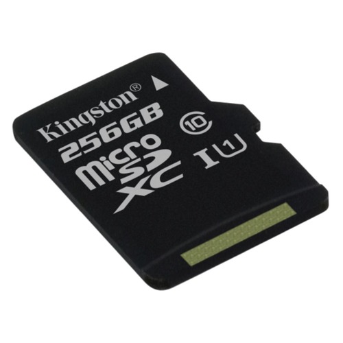 Карта памяти microSDXC UHS-I U1 KINGSTON Canvas Select 256 ГБ, 80 МБ/с, Class 10, SDCS/256GBSP, 1 шт.