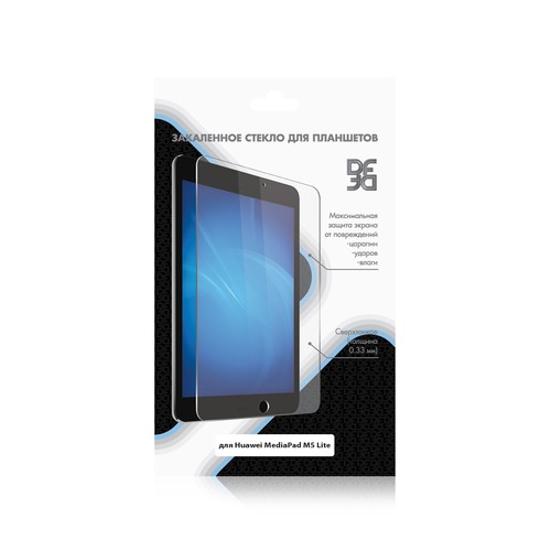 Защитное стекло DF hwSteel-45 для Huawei MediaPad M5 10.0 Lite, 1 шт