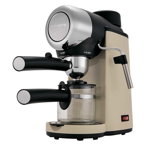 Кофеварка POLARIS PCM 4005A, эспрессо, бежевый