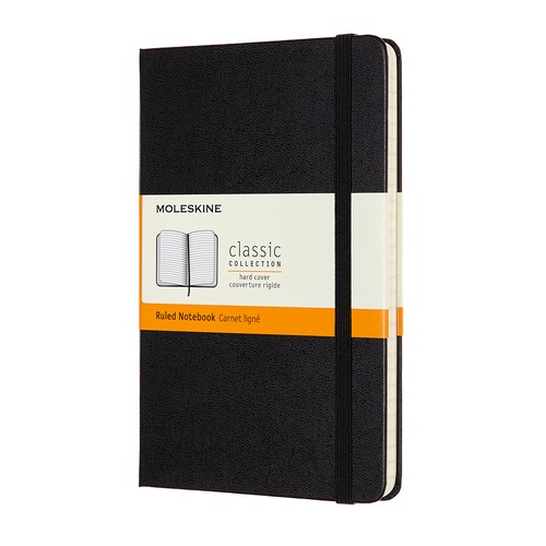 Блокнот Moleskine CLASSIC Medium 115x180мм 240стр. линейка твердая обложка черный 6 шт./кор.