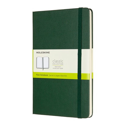 Блокнот Moleskine CLASSIC Large 130х210мм 240стр. нелинованный твердая обложка зеленый 6 шт./кор.