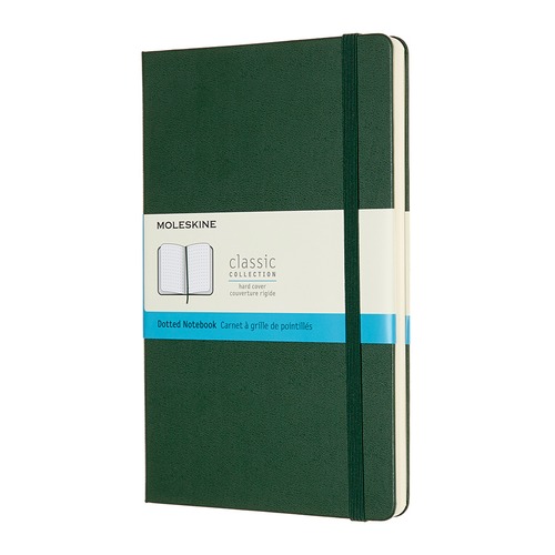 Блокнот Moleskine CLASSIC 130х210мм 240стр. пунктир твердая обложка зеленый