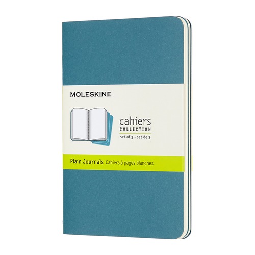 Блокнот Moleskine CAHIER JOURNAL Pocket 90x140мм обложка картон 64стр. нелинованный голубой (3шт) 9 шт./кор.