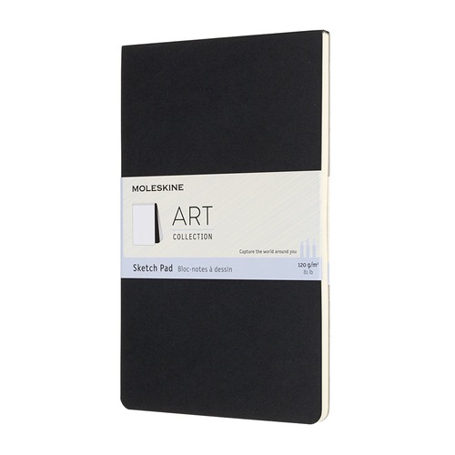 Блокнот для рисования Moleskine ART SOFT SKETCH PAD Large 130х210мм 88стр. мягкая обложка черный 6 шт./кор.