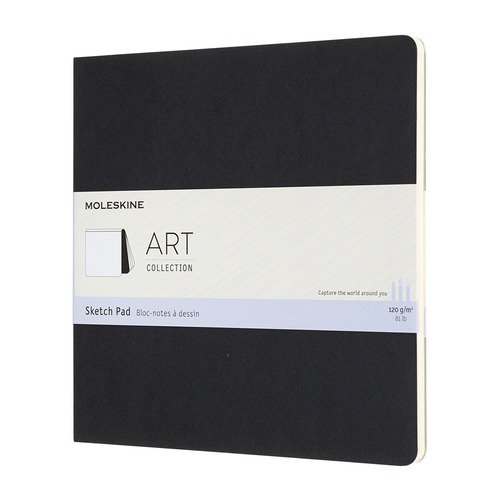 Блокнот для рисования Moleskine ART SOFT SKETCH PAD 190x190мм 88стр. мягкая обложка черный 6 шт./кор.