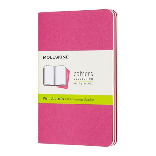 Блокнот Moleskine CAHIER JOURNAL Pocket 90x140мм обложка картон 64стр. нелинованный розовый неон (3ш 9 шт./кор.