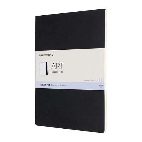 Блокнот для рисования Moleskine ART SOFT SKETCH PAD A4 88стр. мягкая обложка черный 6 шт./кор.