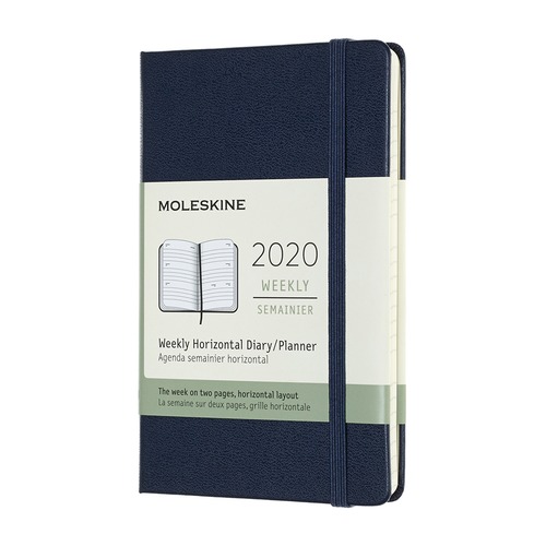 Еженедельник MOLESKINE Classic WKLY, 144стр., синий сапфир [dhb2012wh2]